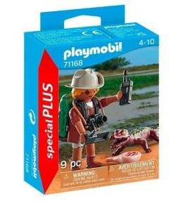Zestaw z figurką Special Plus 71168 Badacz z aligatorem Playmobil