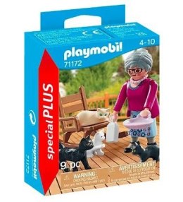 Zestaw z figurkami Special Plus 71172 Babcia z kotkami Playmobil
