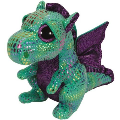 Maskotka TY Beanie Boos Cinder - Zielony smok, 24 cm Meteor