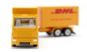 Pojazd Ciężarówka z przyczepą firmy DHL kurier Siku