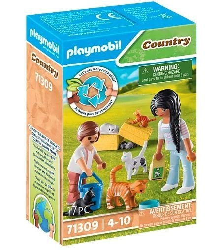 Zestaw z figurkami Country 71309 Rodzina kotków Playmobil