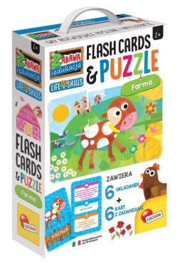 Lisciani: Zabawa i edukacja puzzle dzecięce i flashcards: Farma