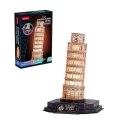 Puzzle 3D LED Krzywa wieża w Pizie (wersja nocna) Cubic Fun