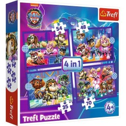 Puzzle 4w1 Bohaterowie Psi Patrol Paw Patrol Trefl