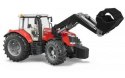 Traktor Massey Ferguson 7600 z ladowaczem BRUDER