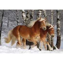 Diamentowa mozaika - Konie zimą w lesie Norimpex