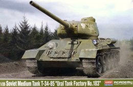 Model plastikowy T-34/85 Ural Tank Factory No. 183 PL Academy