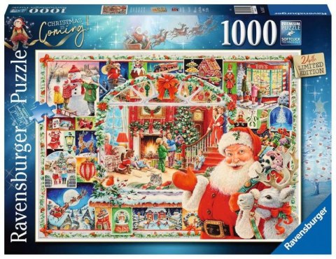 Puzzle 1000 elementów Coraz bliżej święta Ravensburger Polska