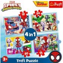 Puzzle 4w1 Ekipa Spidaya Spiderman Trefl