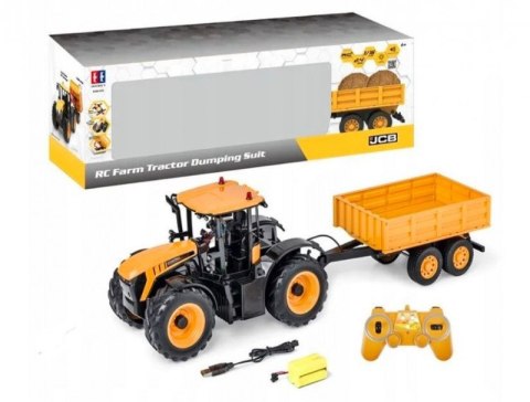 Pojazd Double Eagle Traktor JCB Farm z przyczepą R/C ATA