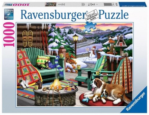 Puzzle 1000 elementów Zimowy odpoczynek Ravensburger Polska