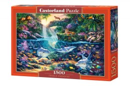 Puzzle 1500 elementów Delfiny Raj w dżungli Castor