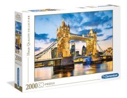 Puzzle 2000 elementów HQ Tower Bridge at Dusk Clementoni