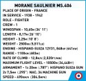 Klocki Morane-Saulnier MS.406 Cobi Klocki