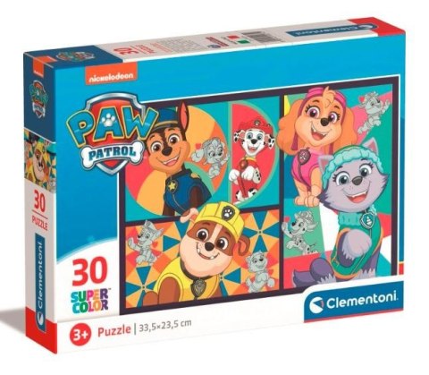 Puzzle 30 elementów Super Kolor Paw Patrol Clementoni