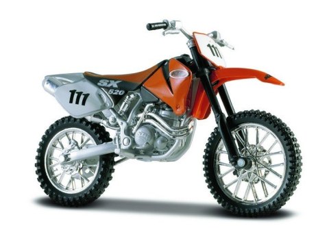 Model metalowy Motocykl KTM 520SX 1/18 z podstawką Maisto
