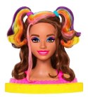 Barbie Głowa do stylizacji Neonowa Brąz Mattel
