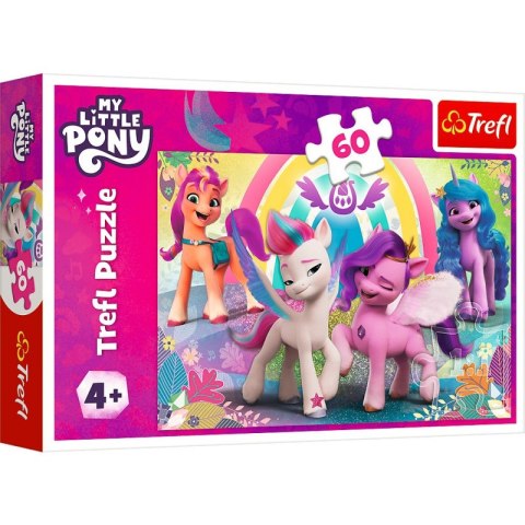 Puzzle 60 elementów W świecie przyjaźni Kucyki Pony Trefl