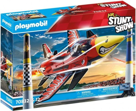 Zestaw figurek Stunt Show 70832 Lotniczy pokaz kaskaderski: Odrzutowiec "Orzeł" Playmobil