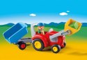 Zestaw z figurkami 1.2.3 6964 Traktor z przyczepą Playmobil