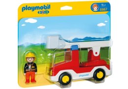 Zestaw z figurkami 1.2.3 6967 Wóz strażacki z drabina Playmobil