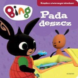 Książeczka Bing. Pada deszcz. Książka z otwieranymi okienkami Harper Collins