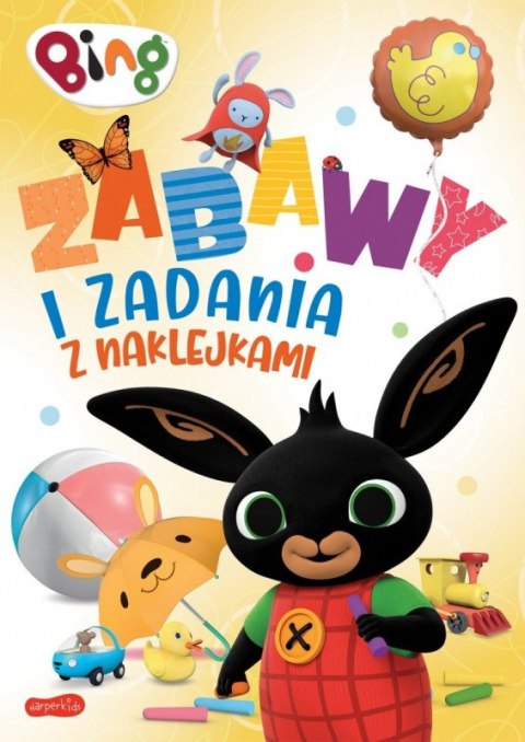 Książeczka Bing. Zabawy i zadania z naklejkami Harper Collins