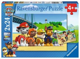 Puzzle 2x24 elementy Drużyna Psi Patrol Ravensburger Polska