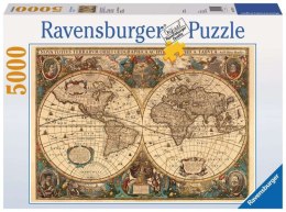 Puzzle 5000 elementów Dawna mapa świata Ravensburger Polska