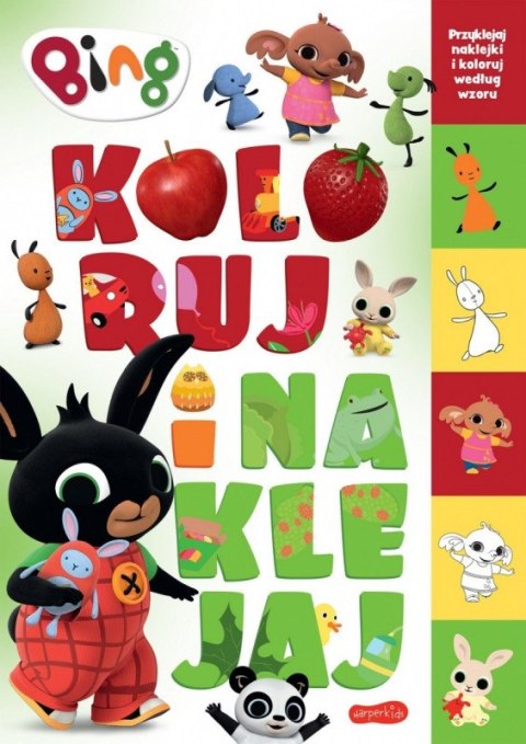 Kolorowanka Bing. Koloruj i naklejaj Harper Collins