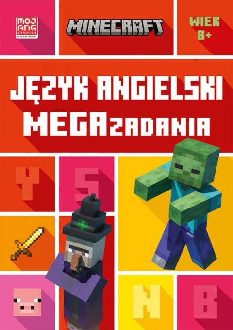 Książeczka Minecraft. Język angielski. Megazadania 8+ Harper Collins