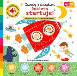 Książeczka Rakieta startuje! Akademia Mądrego Dziecka. Zabawy z dźwiękiem Harper Collins