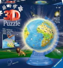 Puzzle 188 elementów 3D Globus podświetlany Ravensburger Polska