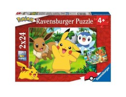 Puzzle 2x24 elemnty Pokemon Ravensburger Polska