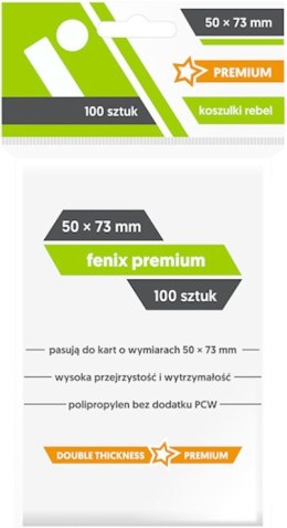Koszulki 50x73mm Fenix Premium 100 sztuk Rebel