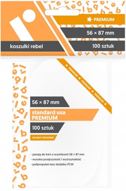 Koszulki 56 x 87 mm Standard USA Premium 100 sztuk Rebel