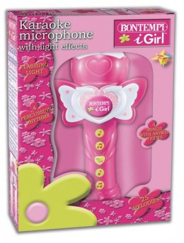 Mikrofon karaoke różowy Bontempi