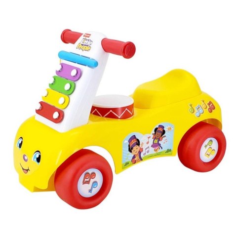 Muzyczny jeździk Fisher Price żółty Pulio