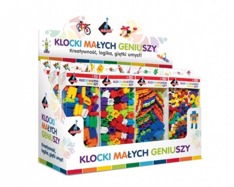 Klocki małych geniuszy - Display 12 sztuk ASKATO