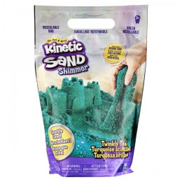 Piasek kinetyczny Kinetic Sand turkusowy z brokatem Spin Master