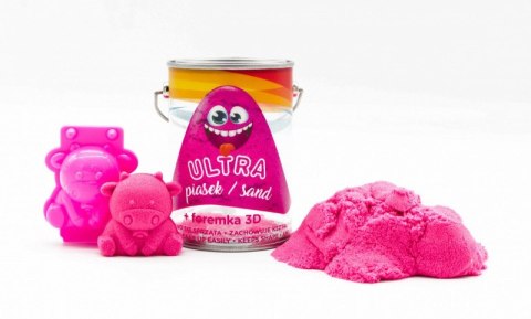 Ultra piasek puszka 150g różowy + foremka 3D krówka Epee