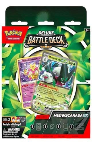 Zestaw kart Deluxe Battle Deck Meowscarada EX Pokemon TCG