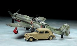 Model plastikowy Focke-Wulf Fw190 D-9 Jv44 + Citroen Traction 11Cv