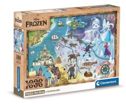 Clementoni: Puzzle 1000el. Compact - Disney Maps Frozen
