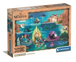 Clementoni: Puzzle 1000el. Compact - Disney Maps Little Mermaid