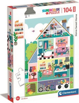Clementoni: Puzzle 104el. Maxi Super Kolor - Home Sweet Home
