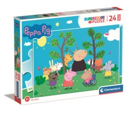 Clementoni: Puzzle 24el. Maxi Super Kolor - Peppa Pig