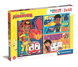 Clementoni: Puzzle 3x48el. Super Kolor - Disney Firebuds