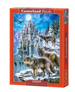 Puzzle 1500 elementów Wilki i Zamek