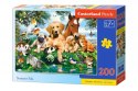 Puzzle 200 elementów - Zwierzątka wakacyjni przyjaciele